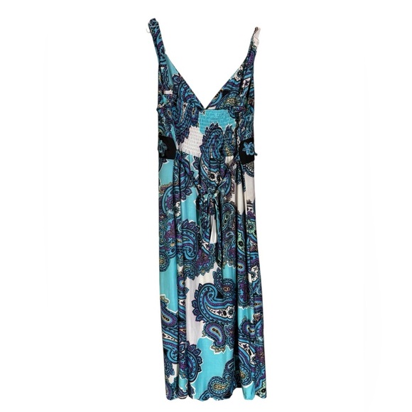 Studio West Blue and White Paisley Dress - Picture 6 of 8